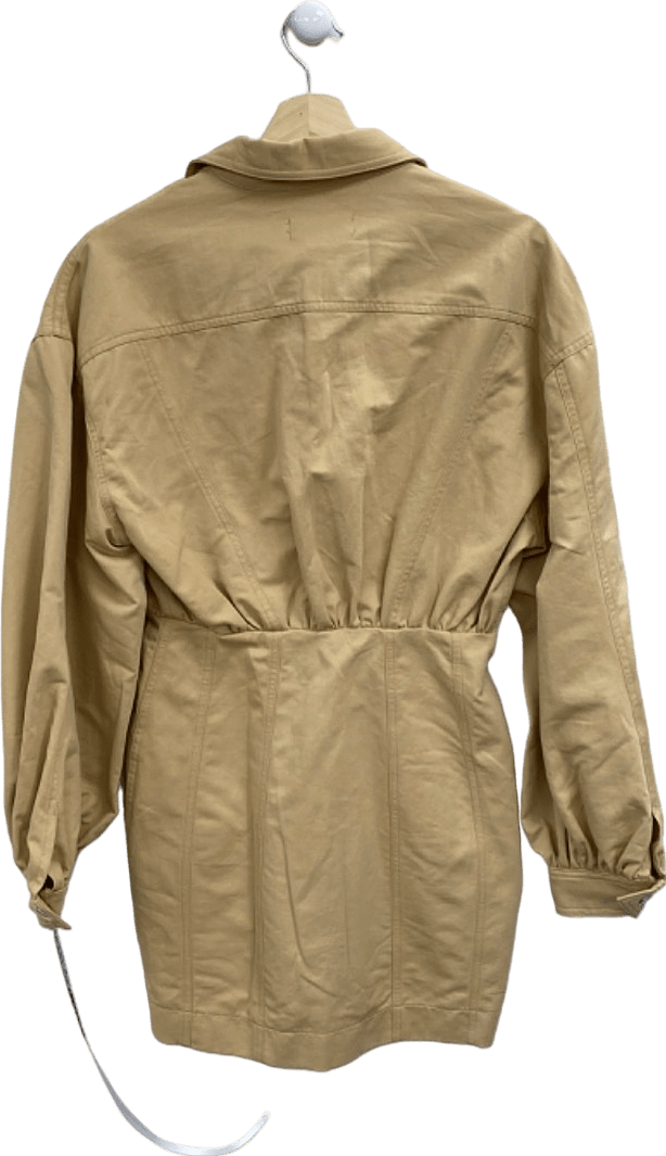 Mistress Rocks Beige Give a Cinch Dress UK S - Reliked