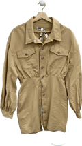 Mistress Rocks Beige Give a Cinch Dress UK S - Reliked