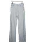 Miu Miu Light Blue Wash High Rise Straight Leg Jeans With Back Pocket Applique Logo W24 - Reliked