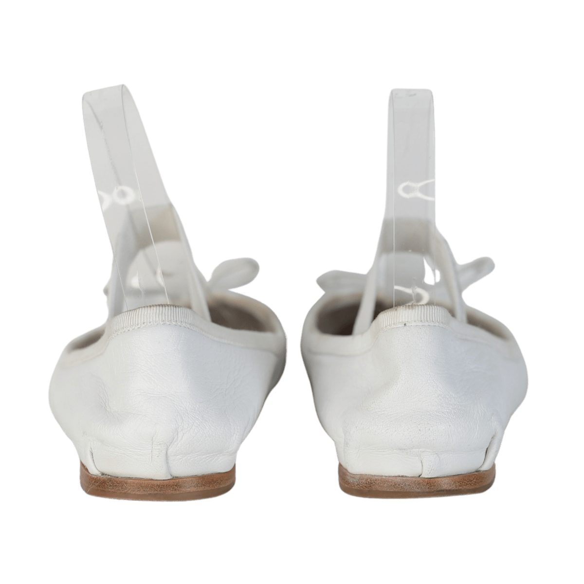 Miu Miu White Leather Ballet Flat Shoes UK 5 EU 38 👠 - Reliked