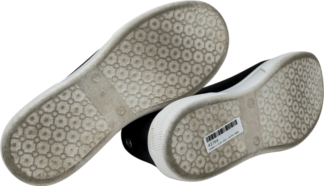 Moda In Pelle Bridgette Black Leather Trainers UK 6 EU 39 👠 - Reliked