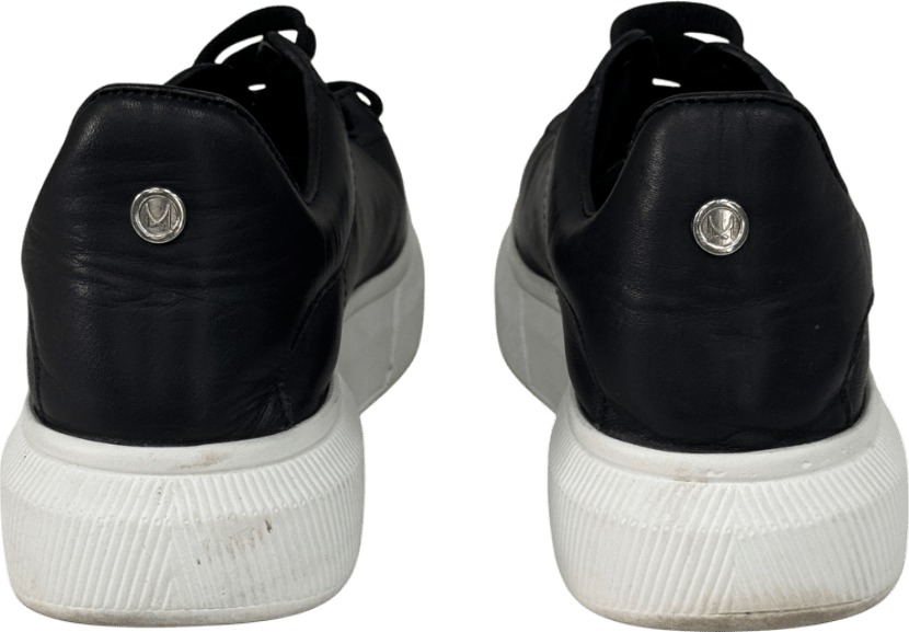 Moda In Pelle Bridgette Black Leather Trainers UK 6 EU 39 👠 - Reliked