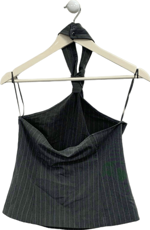 Modstrom Grey Pinstripe EmiliaMD Tie Top XS - Reliked