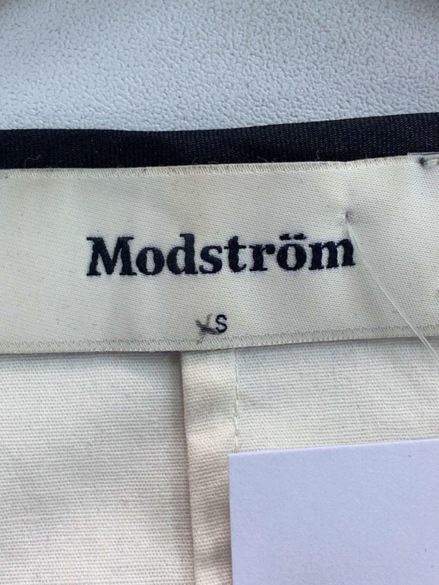 Modström White Long Sleeve Tie Front Blouse Size S - Reliked
