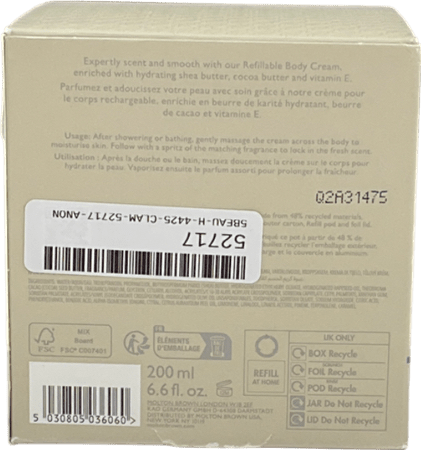 Molton Brown Coastal Cypress & Sea Fennel Body Cream 200ml - Reliked