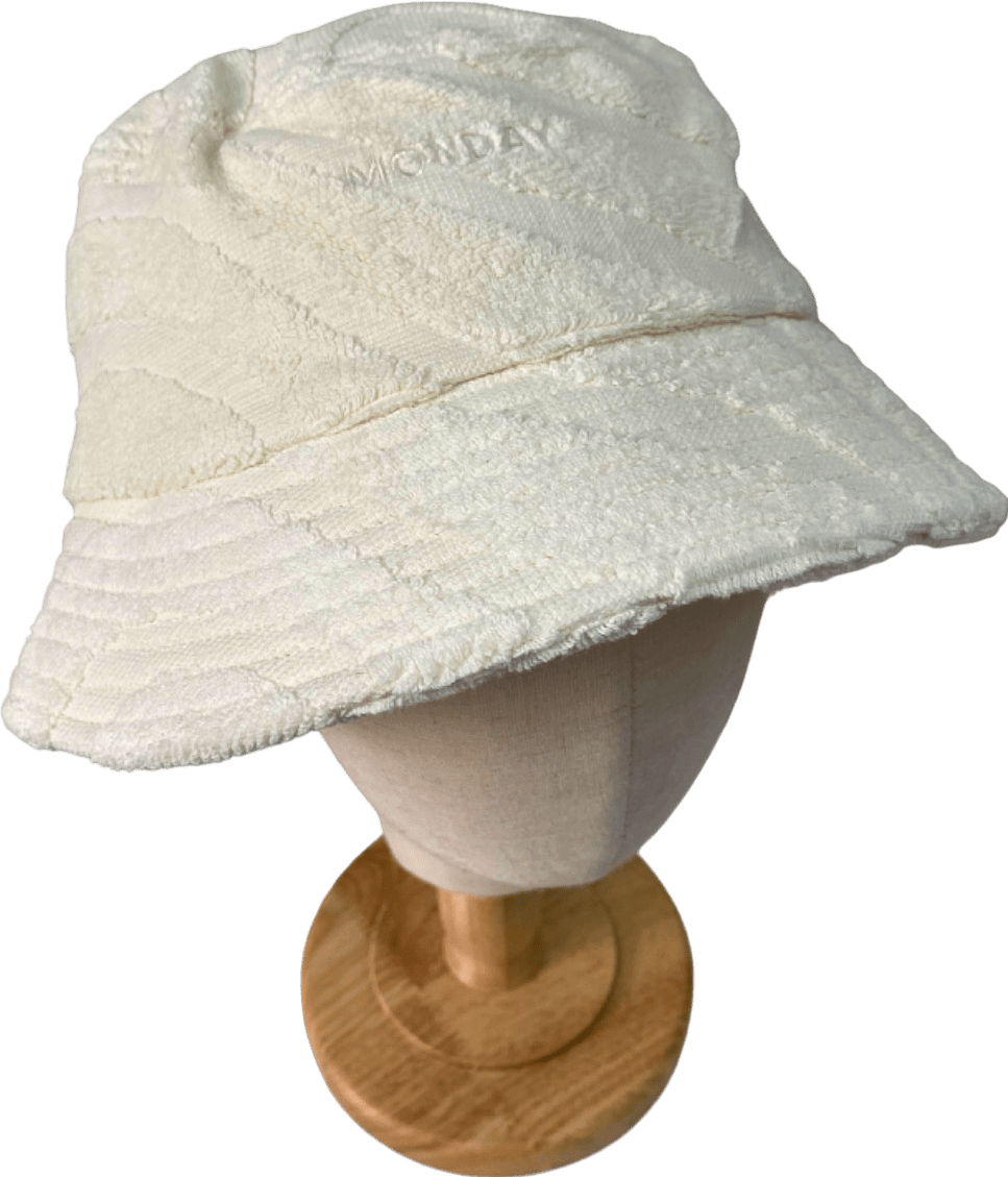 Monday Swimwear Ivory Marina Bucket Hat One Size - Reliked