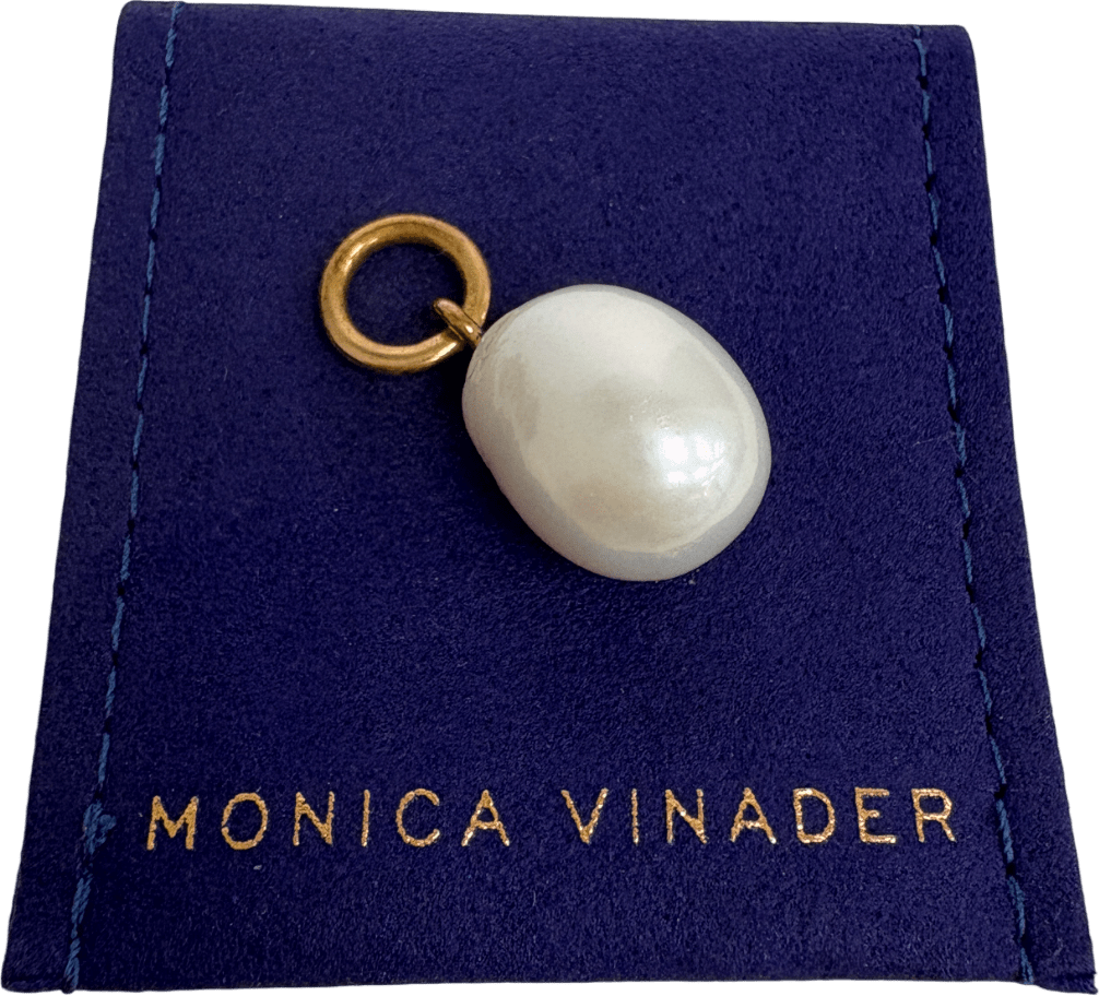 Monica Vinader Baroque Pearl Pendant 18k Gold Vermeil & Pearl - Reliked