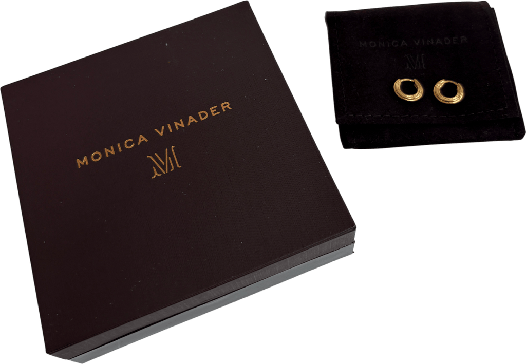 Monica Vinader Mini Huggie Gold Earrings - Reliked