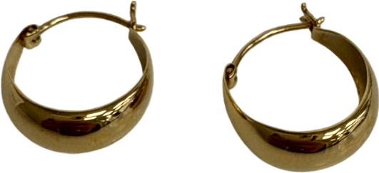 Monica Vinader Tapered Huggie Earrings 18k Gold Vermeil - Reliked