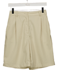 Monki Beige Tailored Bermuda Shorts UK 6 - Reliked