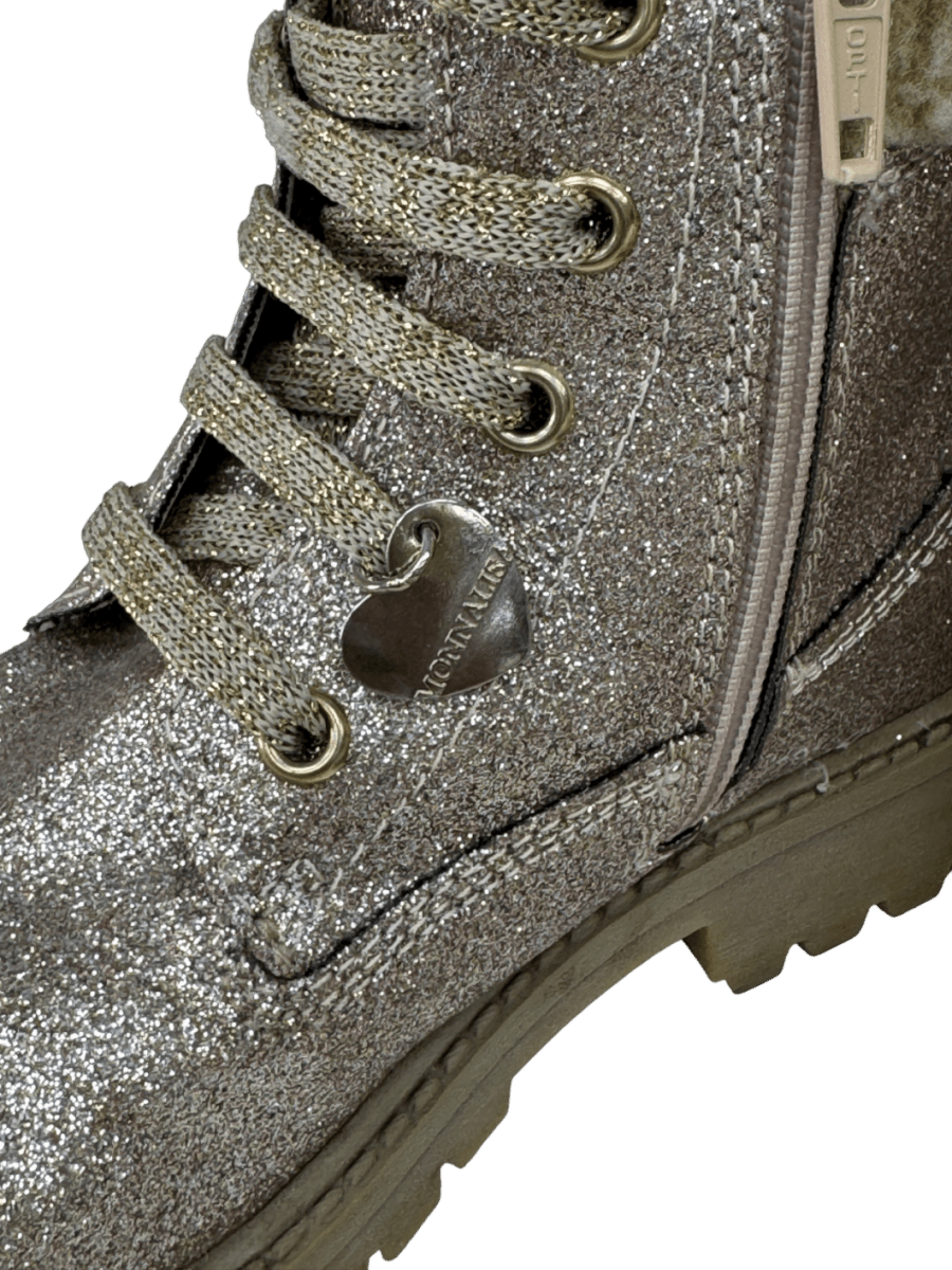 Monnalisa Metallic Gold Glitter Boots UK 11 EU 29 👼 - Reliked