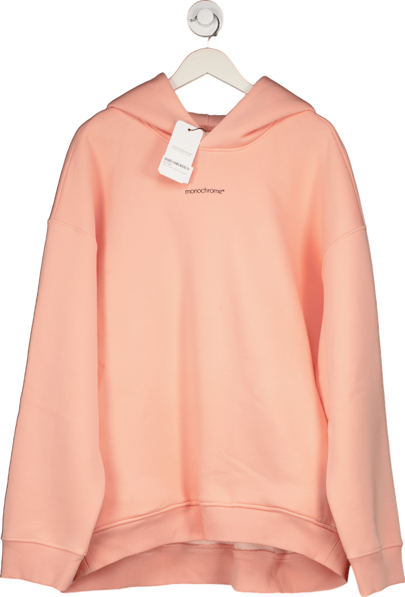Monochrome Peach Basic Oversize Hoodie One Size - Reliked