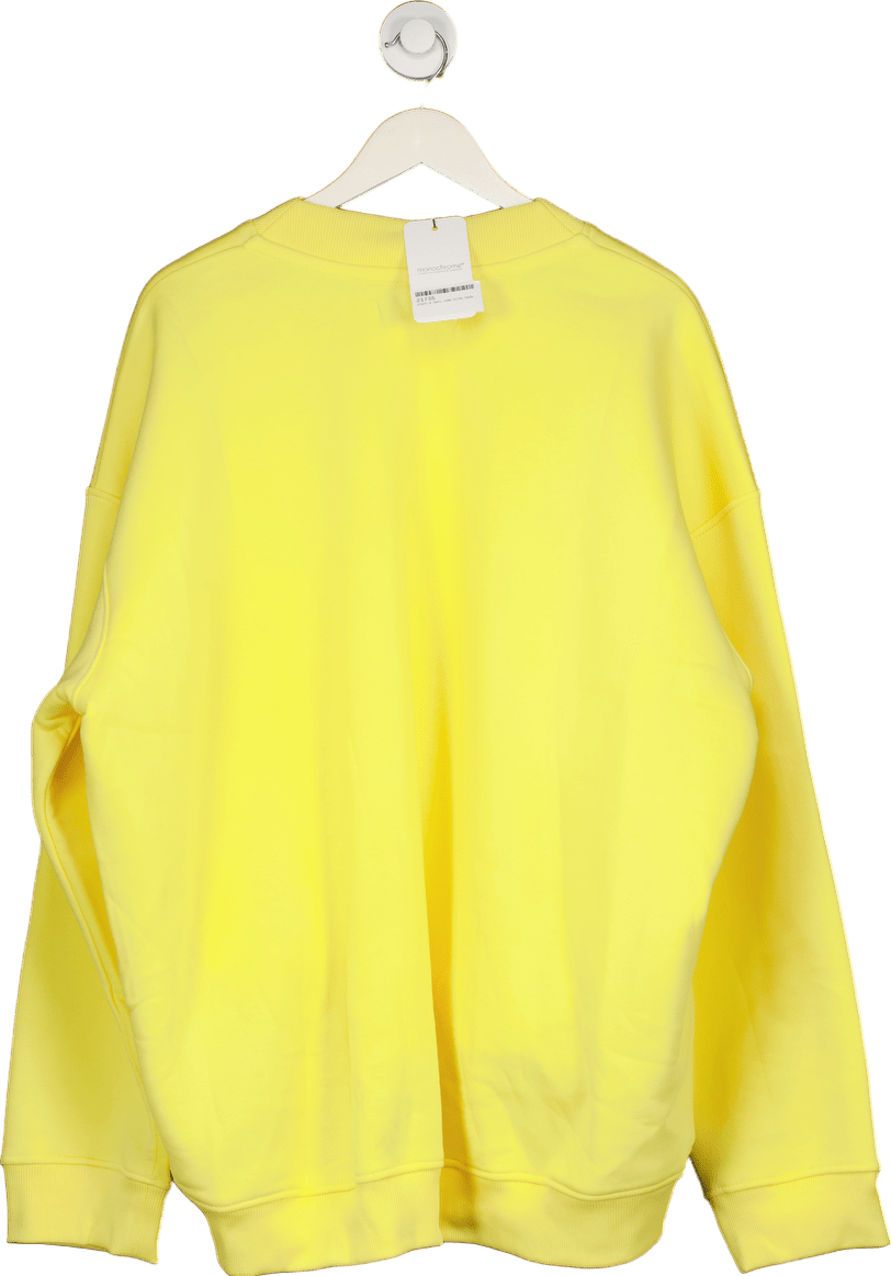 Monochrome Yellow Oversize Sweatshirt UK Onesize - Reliked