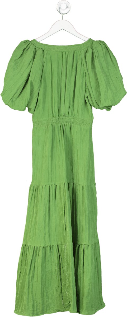 Monsoon Green Tea Midi Dress UK M - Reliked Monsoon Green Tea Midi Dress UK M - Reliked