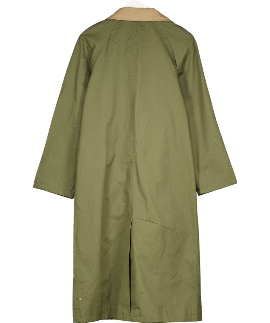 Monsoon Lucy Trench Coat Green UK S - Reliked