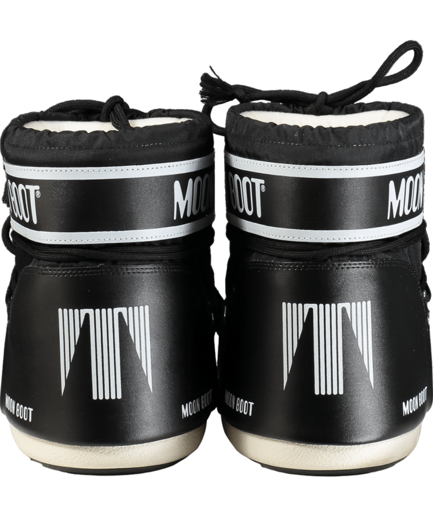Moon Boot Black Icon Nylon Low Boots UK 3 - 5 EU 36 - 38 👠 - Reliked