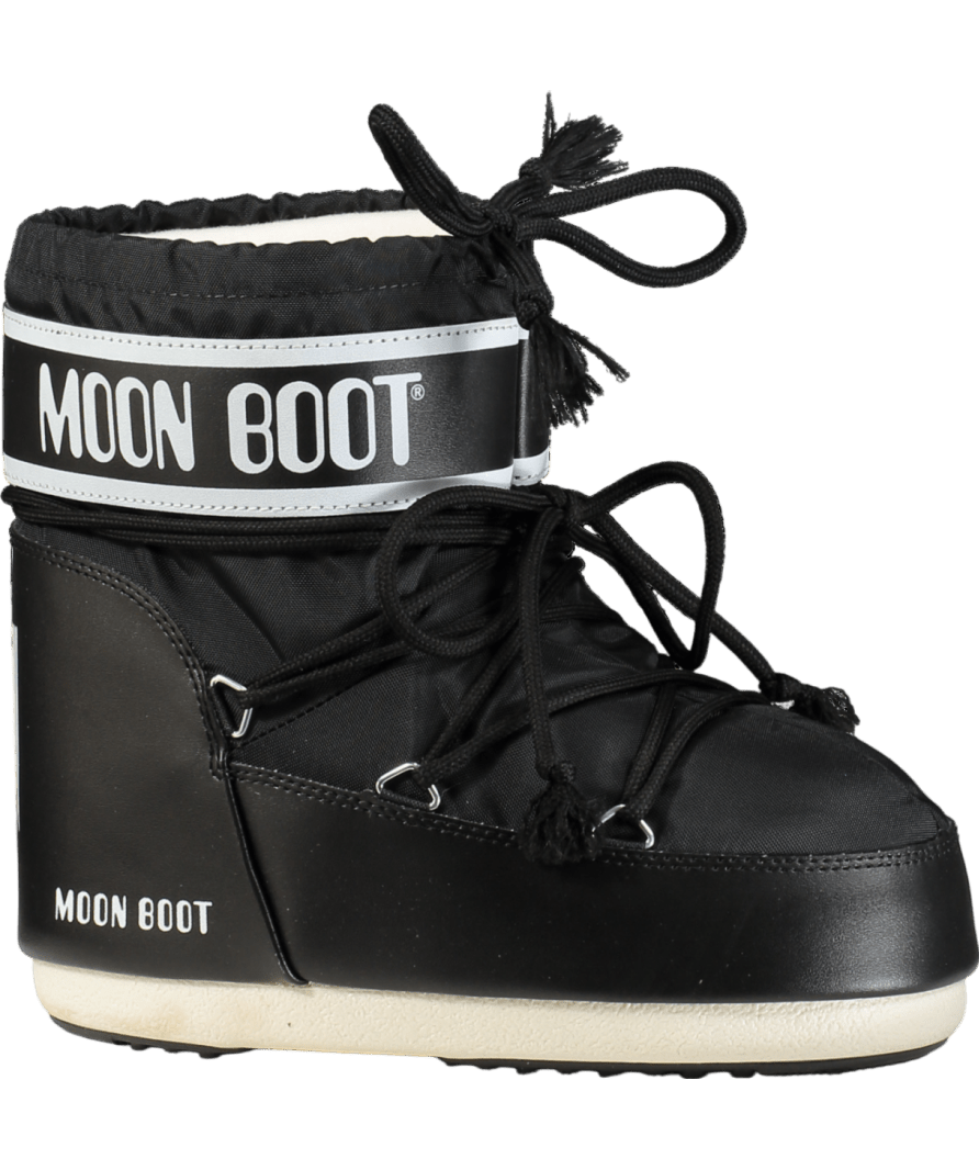 Moon Boot Black Icon Nylon Low Boots UK 3 - 5 EU 36 - 38 👠 - Reliked