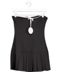 MORE TO COME Black Melany Mini Dress UK XXS - Reliked