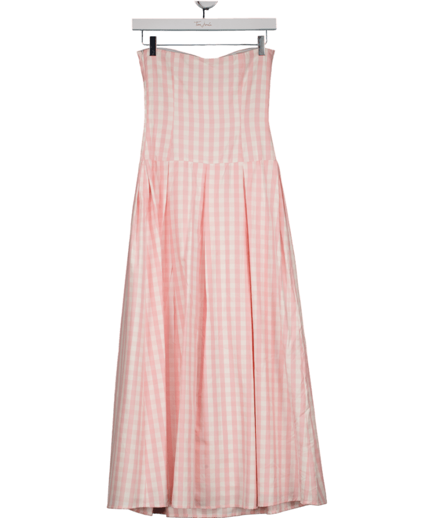 MORE TO COME Pink Adley Strapless Maxi Dress UK XXS - Reliked