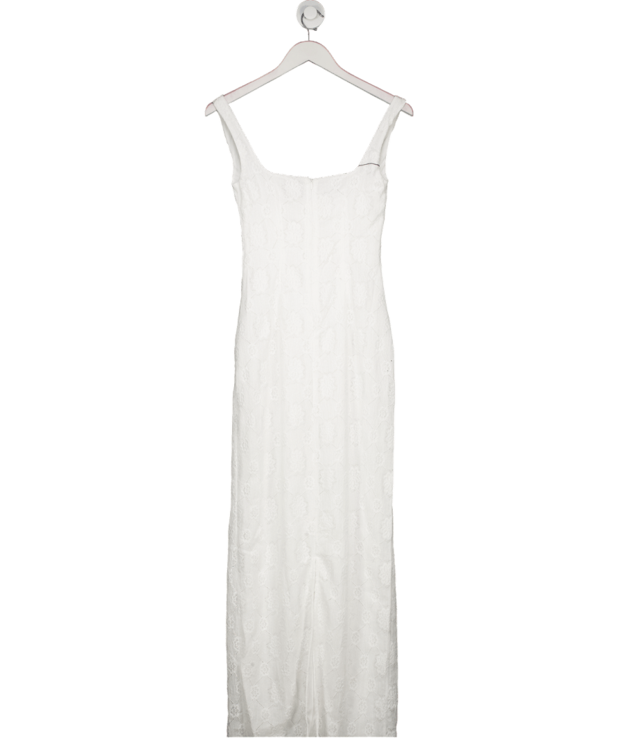 MORE TO COME White Lainey Maxi Dress UK XS - Reliked