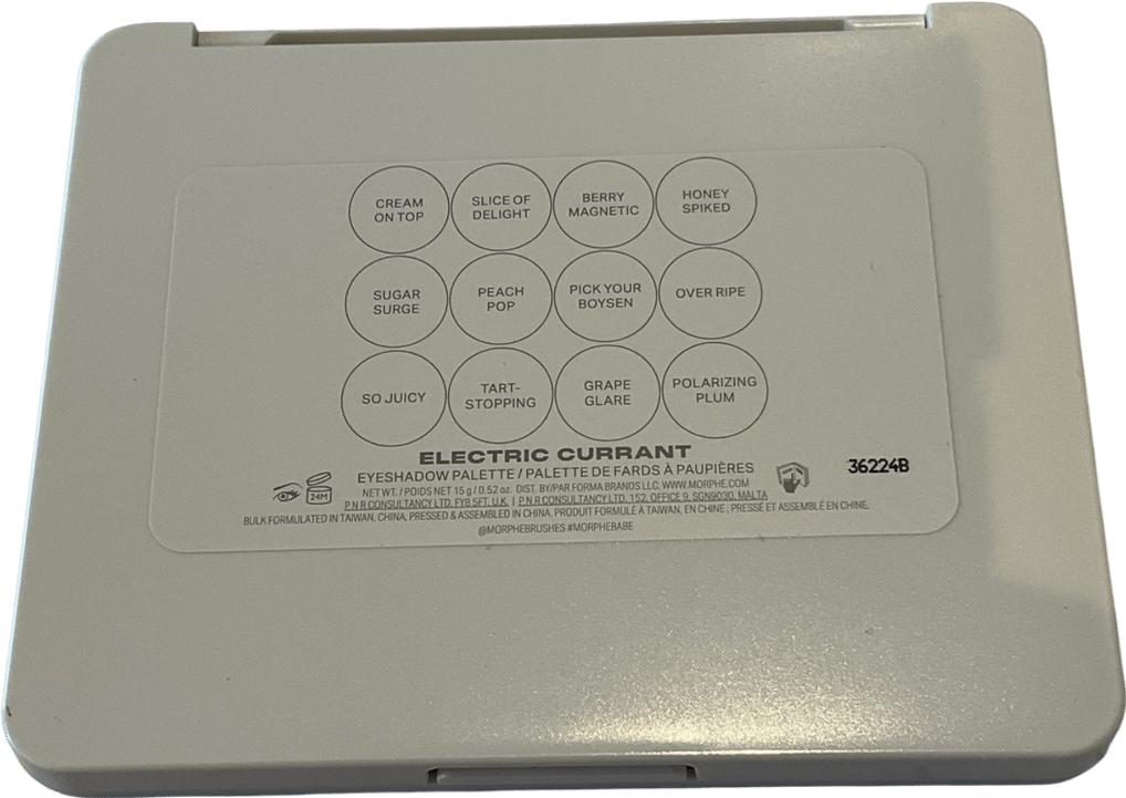 Morphe Chromaplus 12 - pan Eyeshadow Palette Electric Currant 15g - Reliked