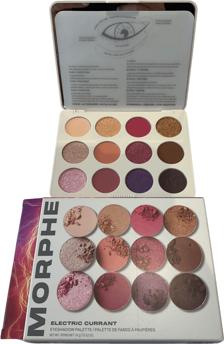 Morphe Chromaplus 12 - pan Eyeshadow Palette Electric Currant 15g - Reliked