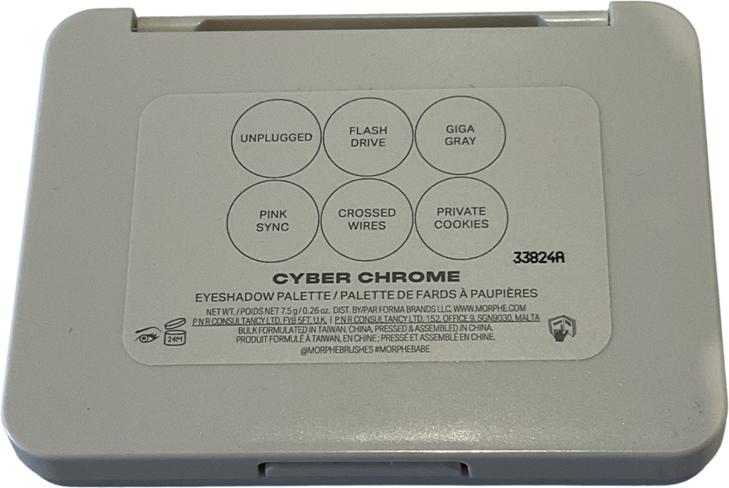 Morphe Chromaplus 6 - pan Eyeshadow Palette Cyber Chrome 7.5g - Reliked