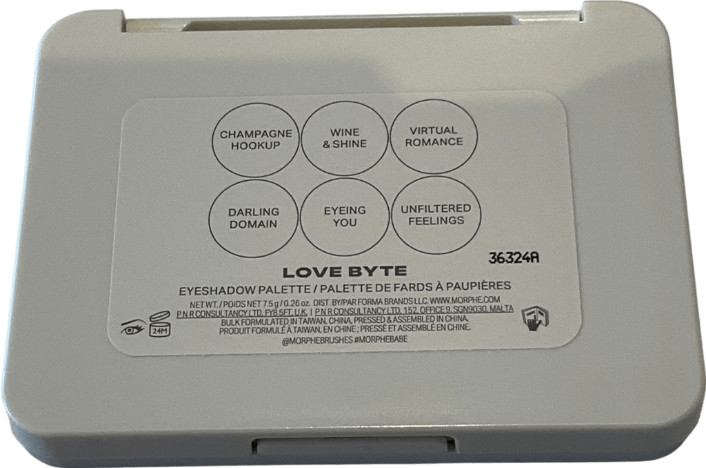 Morphe Chromaplus 6 - pan Eyeshadow Palette Love Byte 7.5g - Reliked