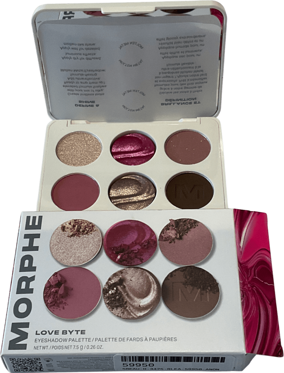 Morphe Chromaplus 6 - pan Eyeshadow Palette Love Byte 7.5g - Reliked