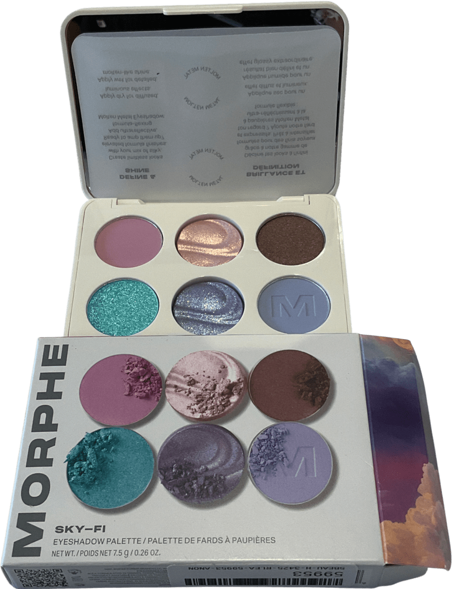 Morphe Chromaplus 6 - pan Eyeshadow Palette Sky Fi 7.5g - Reliked