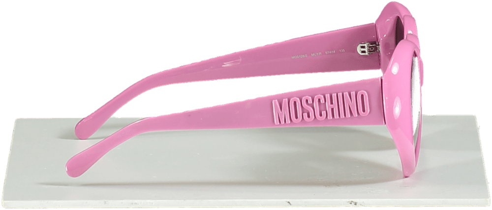 Moschino Pink Heart Shaped logo Arm Sunglasses - Reliked