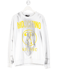 Moschino White Milano Logo Sweatshirt UK 42" CHEST - Reliked