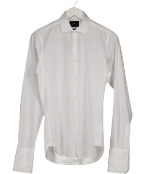 MOSS Classic Extra Slim Fit White Shirt Neck 14.5' UK XS/S