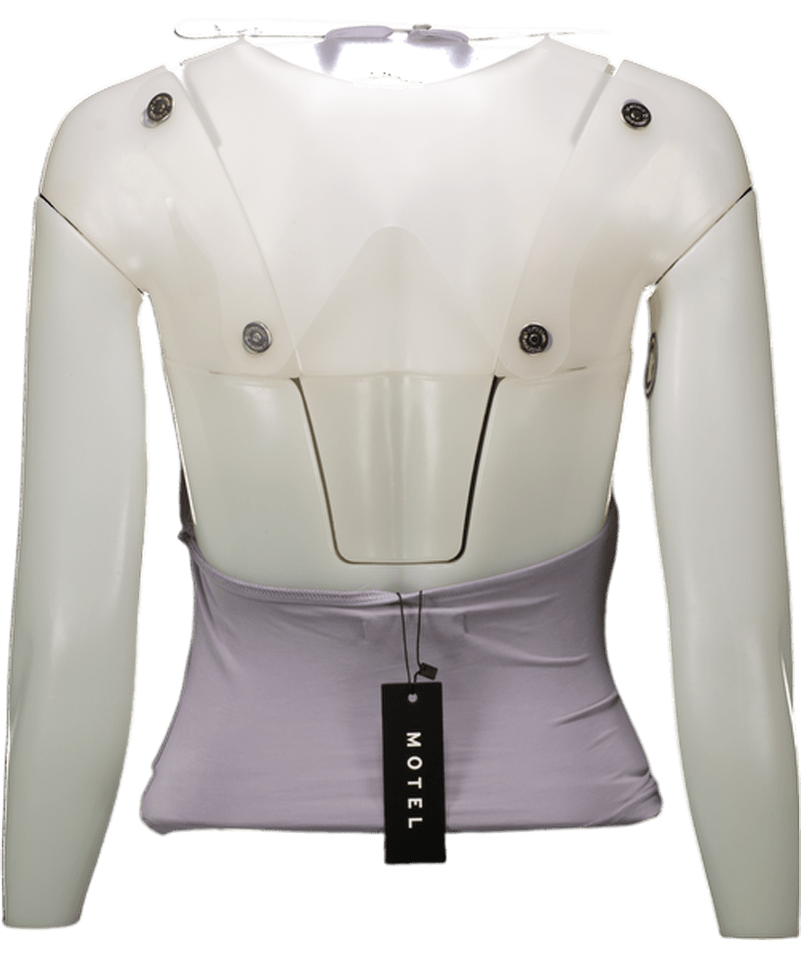 Motelrocks Grey Romesa Halter Necktop UK XS - Reliked