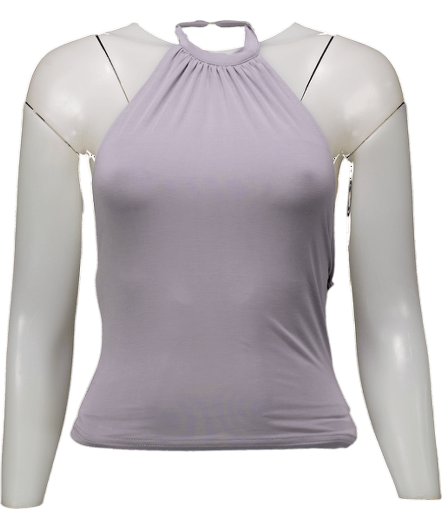 Motelrocks Grey Romesa Halter Necktop UK XS - Reliked