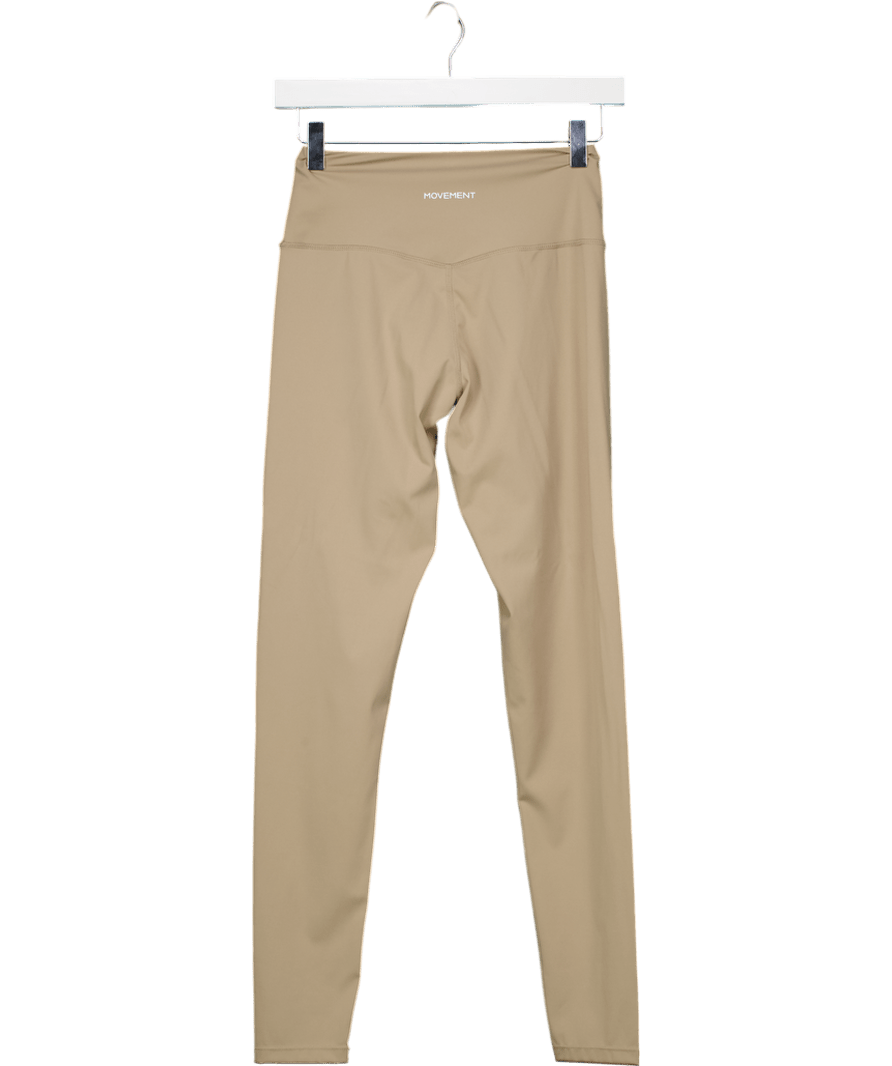 Movement Beige Activewear Leggings UK S - Reliked