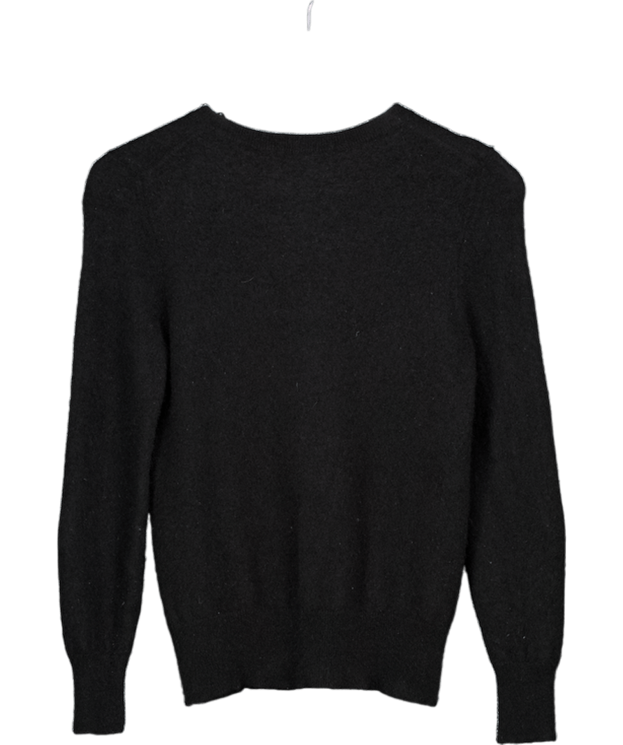 M&S Black Brushed Cashmere Jumper UK 10 - Reliked