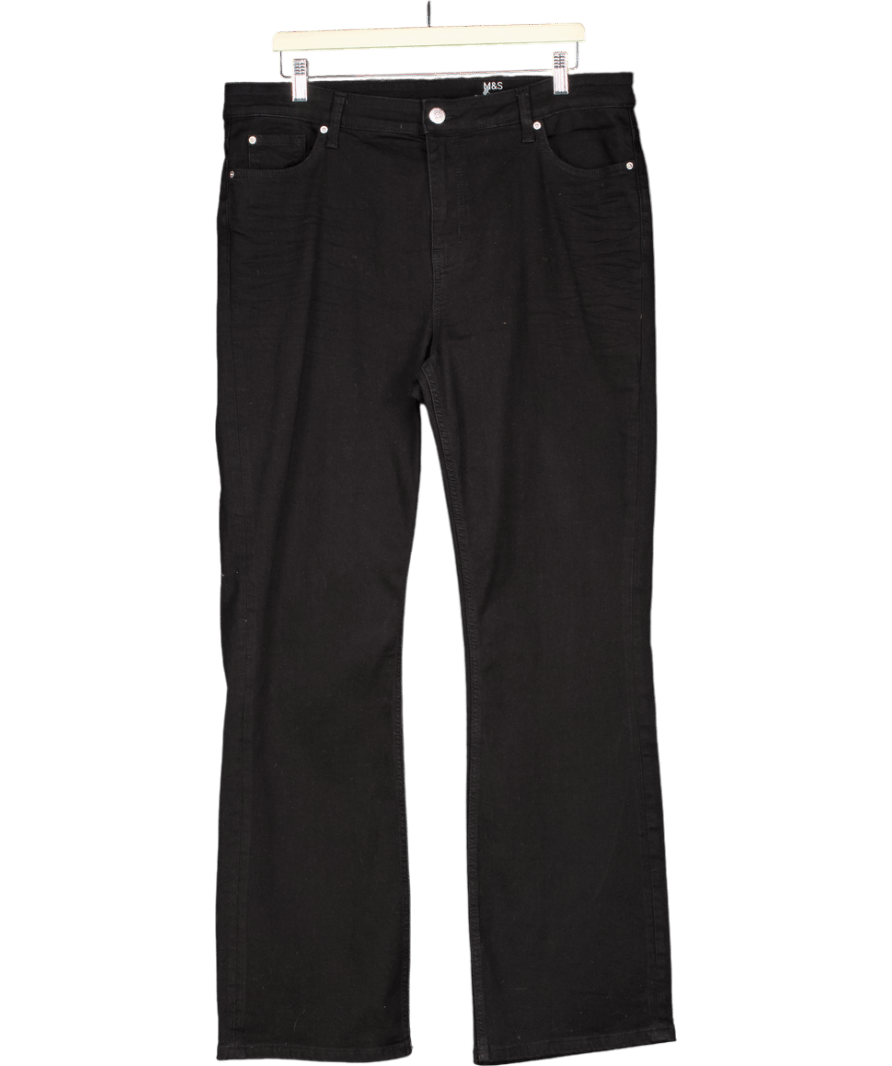 M&S Black Eva Bootcut Jeans - Long Length UK 18 - Reliked