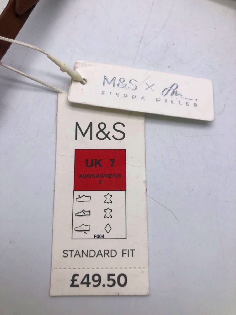 M&S Brown Sandals Standard Fit EU 40 UK 7 - Reliked