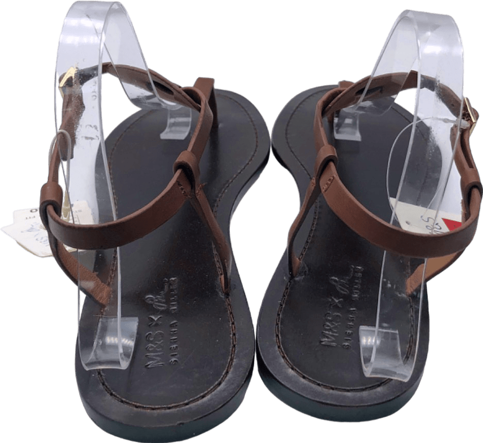 M&S Brown Sandals Standard Fit EU 40 UK 7 - Reliked