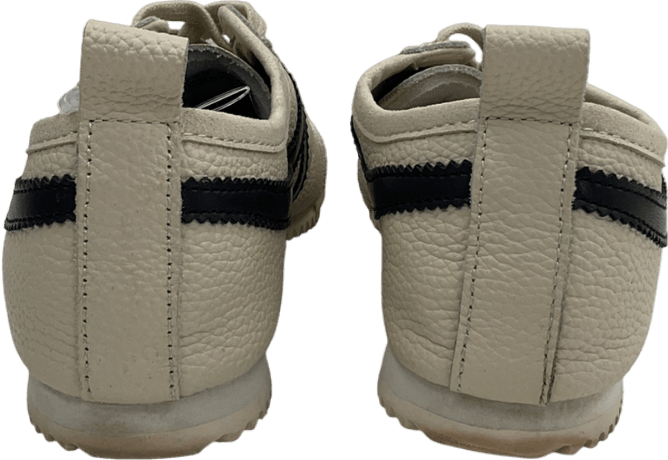M&S Cream Leather Stripe Trainers UK 3.5 EU 36.5 👠 - Reliked