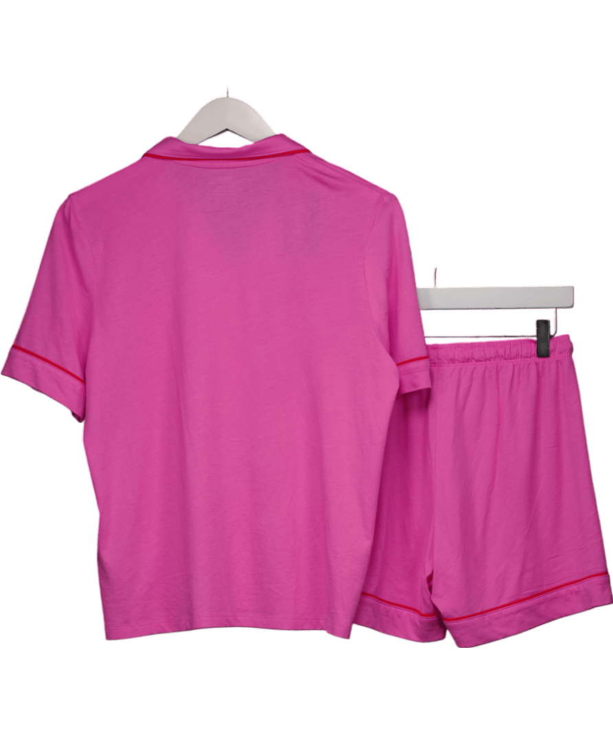 M&S Pink Satin Revere Pyjamas 13 Years - Reliked