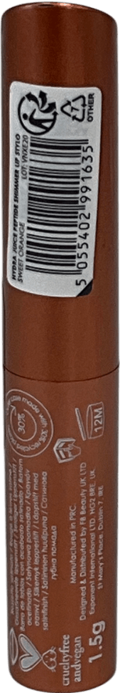 MUA Luxe Hydra Juice Peptide Shimmer Lip Stylo Sweet Orange 1.5g - Reliked