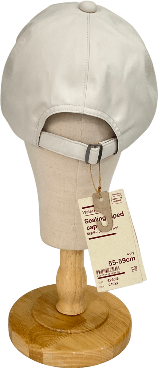 muji Cream Water Repellent Sealing Taped Cap One Size - Reliked