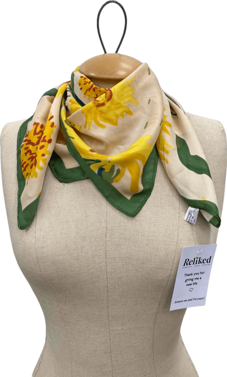 Multicolour Floral Print Scarf - Reliked