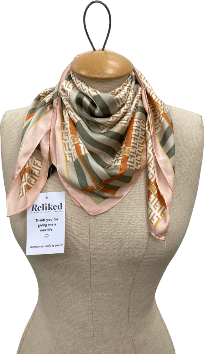 Multicoloured Patterned Scarf One Size - Reliked