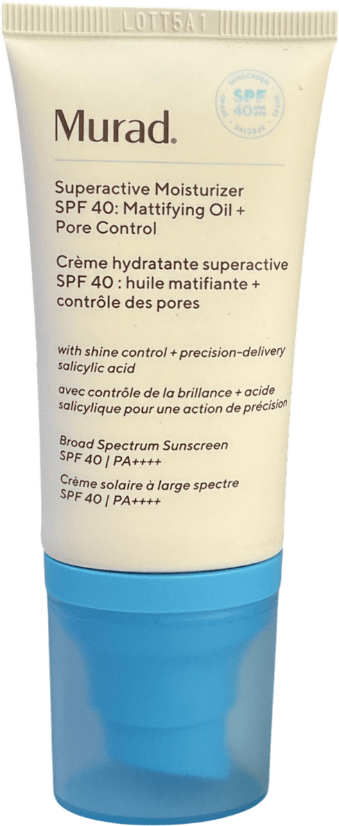 Murad Superactive Moisturiser Spf 40: Mattifying Oil + Pore Control 50ml - Reliked