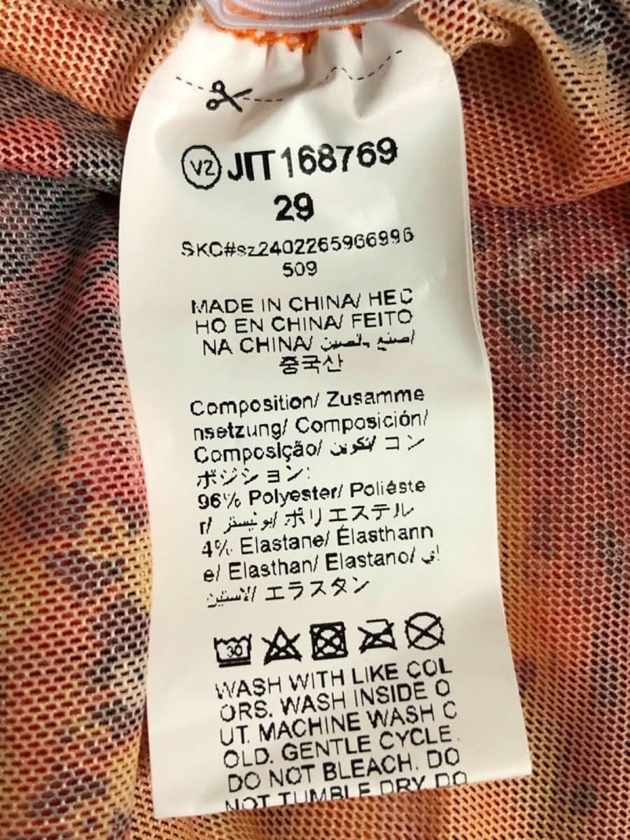 Mussera Orange Floral Ruffle Dress UK S - Reliked