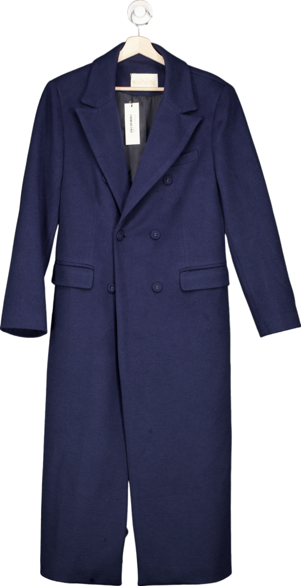 My Best Friends Wardrobe Navy Maxine Coat UK L - Reliked