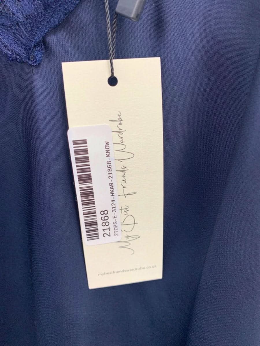 My Best Friends Wardrobe Navy Samantha Camisole UK S/M - Reliked